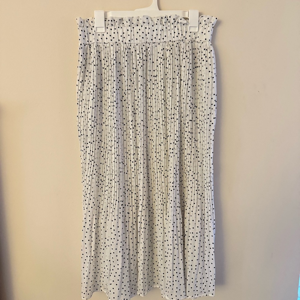 Black and White Polka Dot Skirt